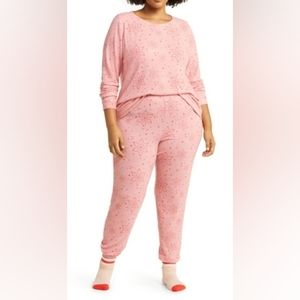 SOLDBP PJ Set - Pink Snowflake LongSleeve 2Pc. Set Women's Sz S NWOT